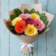Букет яркий день в Адлер Букет цветов из: Герберы в Адлер