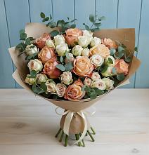 Букет цветов из:  Альстромерии и Розы #REPLACE_PRED# Адлер